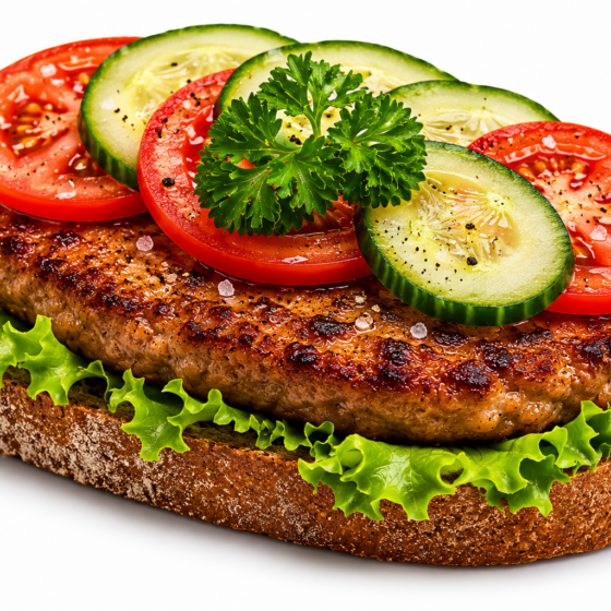 Karbonade smørbrød med stekt løk